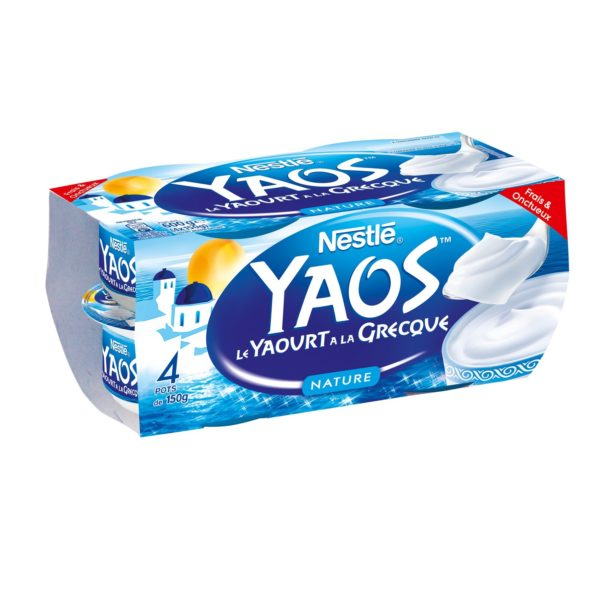 Yaos yaourt à la Grecque nature 150 g Nestlé - Grossiste Yaourt -  PassionFroid