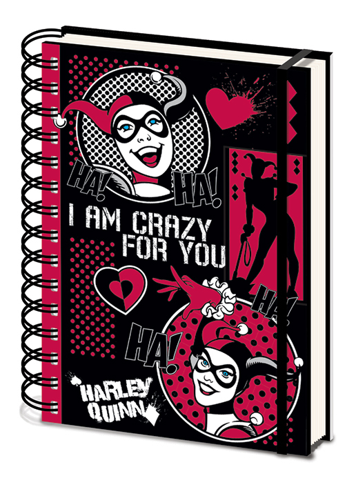 Carnet Bloc Notes A5 Harley Quinn Crazy For You 103