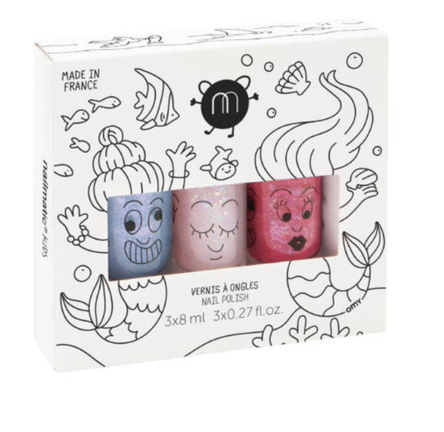 Coffret enfant 3 vernis à ongles à l'eau - Mermaid NAILMATIC - 297758