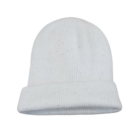 Bonnet femme liseré lurex et sequins
