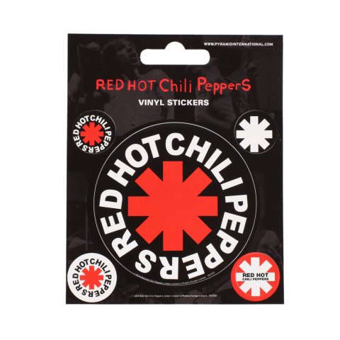 Pack de 5 Stickers Red Hot Chili Peppers
