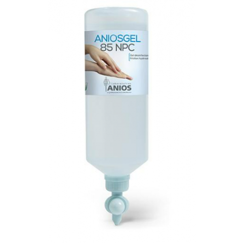 Gel désinfectant hydroalcoolique ANIOSGEL 85 NPC le flacon de 1 L AIRLESS 3 ml