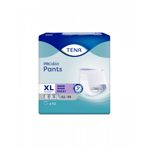 Sous-vêtements jetables TENA Pants Proskin Maxi - Taille XL : Idéale pour les hanches de 120 à 160 cm