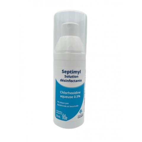 Spray chlorhexidine désinfectant 0,5 % Septimyl pulvérisateur de 100 ml
