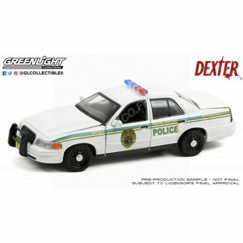 FORD Crown Victoria Police 2001 "DEXTER - 1:43 GREENLIGHT 86613