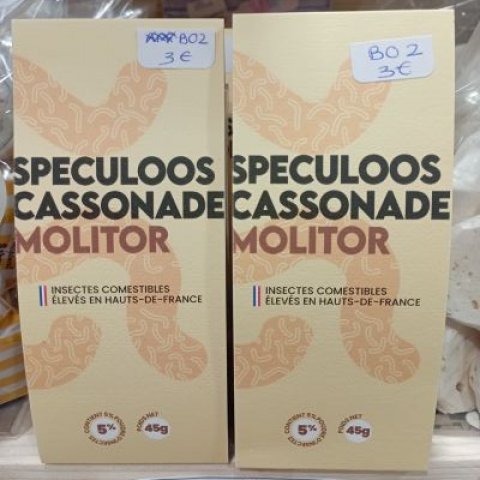 Biscuits Spéculoos aux vers de farine Molitor