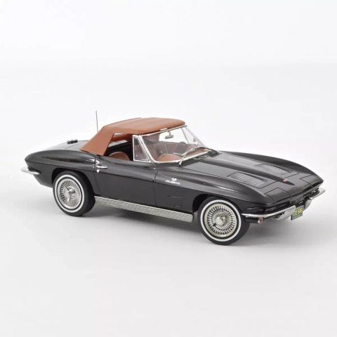 CHEVROLET Corvette Sting Ray Cabriolet 1963 Noir - 1:18 NOREV 189055