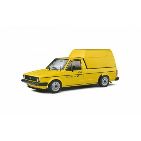 VW Caddy Mk.1 German Post Yellow 1982 - 1:18 SOLIDO S1803505
