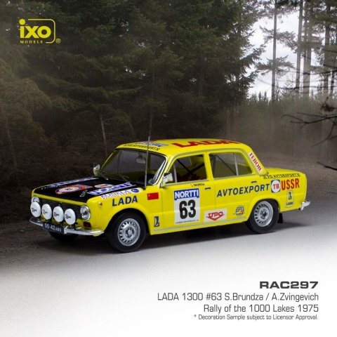 LADA 1300 #63 Rallye des 1000 lacs 1975 Brundza - 1:43 IXO RAC297