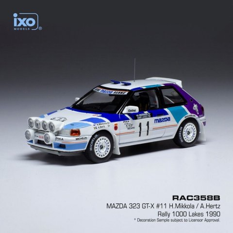 MAZDA 323 GT-X #11 1990 Mikkola - 1:43 IXO RAC358B
