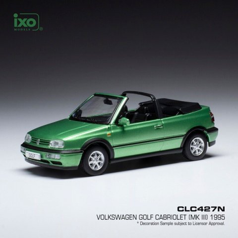VW Golf Cabriolet 1995 (Mk3) Green - 1:43 IXO CLC427N