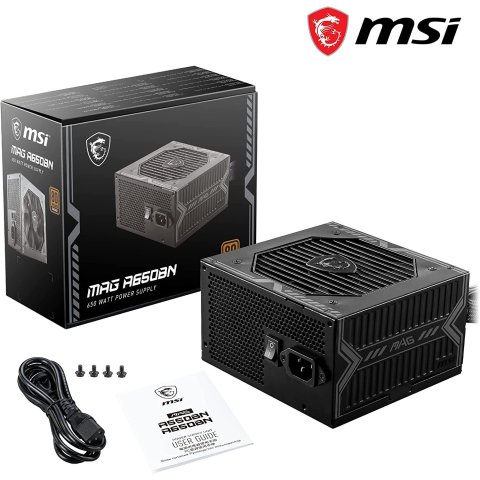 Alimentation 650w - MSI A650BN, 80+ Bronze, Bulk