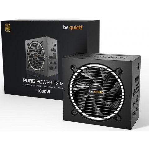 Alimentation be quiet! Pure Power 12 M, 1000w, 80+ Gold - BN345