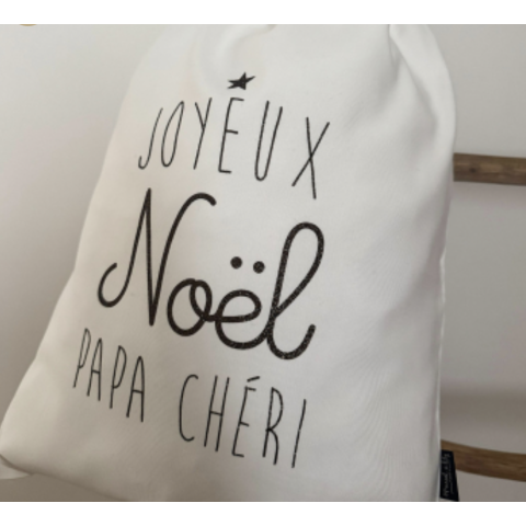 Baluchon de Noël "Joyeux Noël PAPA CHERI"
