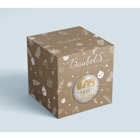 Boule de Noël en verre "Maman Chérie" - Baubels