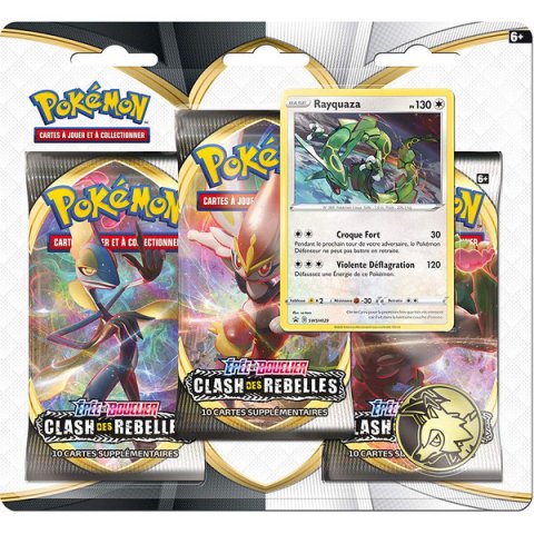 Pokémon - Tripack Clash des rebelles - Modèle aléatoire 3 boosters