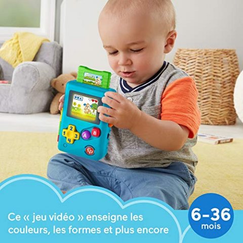 Fisher-Price - Ma première console de jeu​ - Jouet Musical - version française pour bébé et enfant de 6 mois et plus