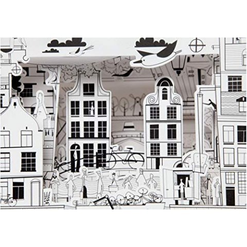 Mon Petit Art - Amsterdam Ville en 3D et Miniature à colorier - A partir de 6 ans