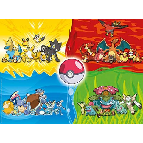 Pokémon - Puzzle 150 piéces XXL - Les différents types de Pokémon