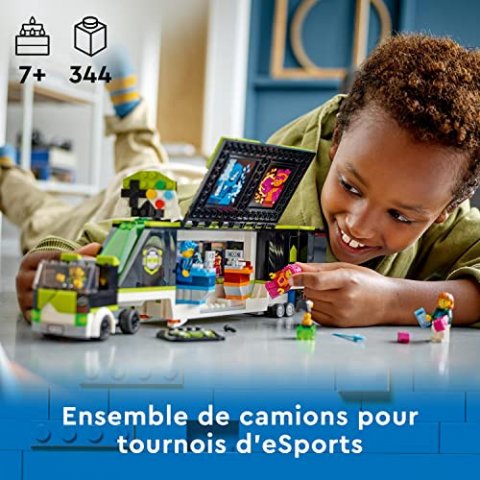 LEGO City 60388 - Le Camion de Tournois de Jeux Vidéo