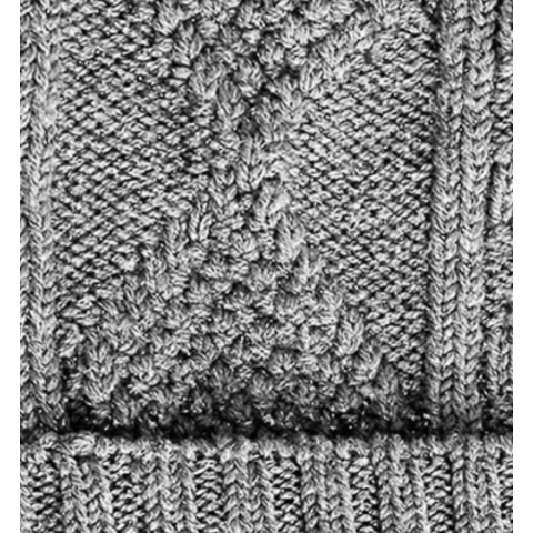 Bonnet Enfant torsade laine brillante - Gravier