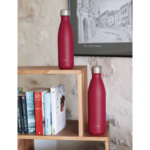 Bouteille isotherme Matt framboise 500 ml QWETCH