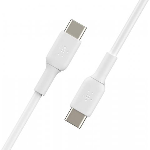 BELKIN Câble USB-C USB-C - 1 mètre - PVC - blanc- CAB003BT1MWH