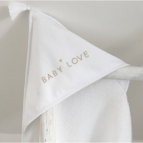 Cape de bain à pompons - Baby Love MARCEL&LILY