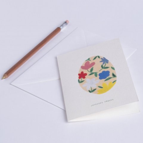 Carte double+enveloppe "Joyeuses Pâques" - SEASON PAPER