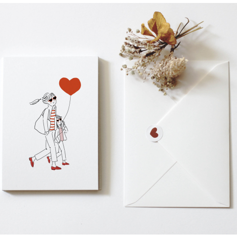 CARTE "MAMAN ET SA FILLE"- MY LOVELY THING