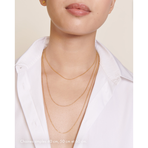 Le collier chaîne simple