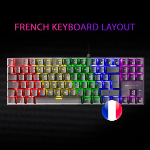 Clavier Mars Gaming MK80 - mécanique (Red Switch) RGB - MK80RFR - 290797