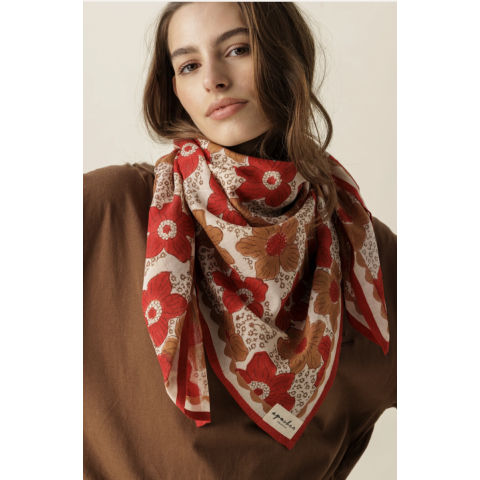 Big foulard Dupatta Zinnia Fiesta APACHES