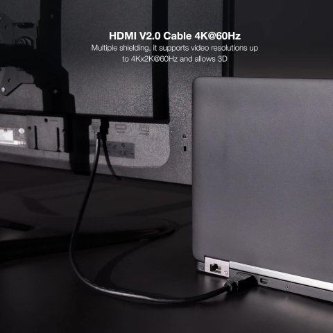 Câble HDMI 2.0 - 4K - 1m - NANOCABLE 10.15.3801