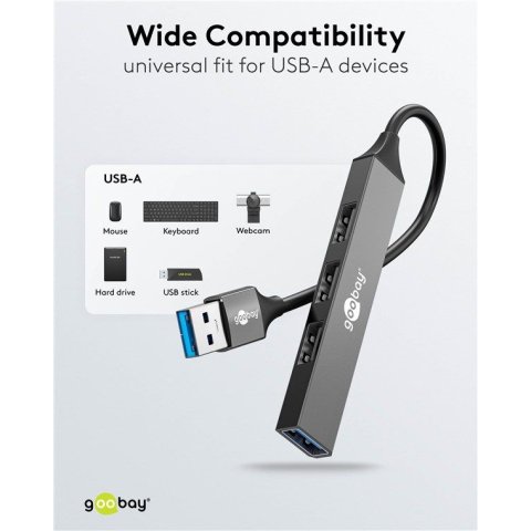 Hub USB Slim - GOOBAY 74456