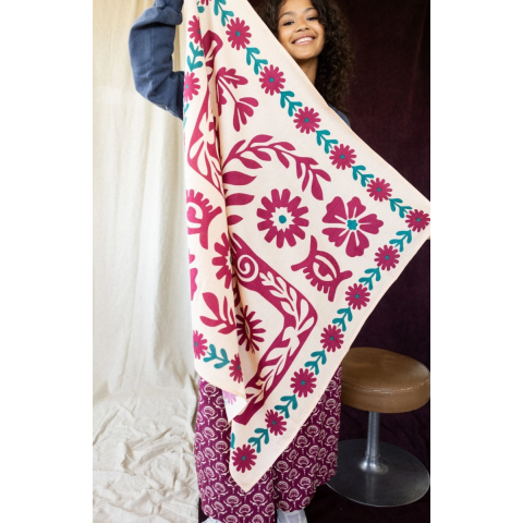 Big foulard Latika Rita Macadamia APACHES