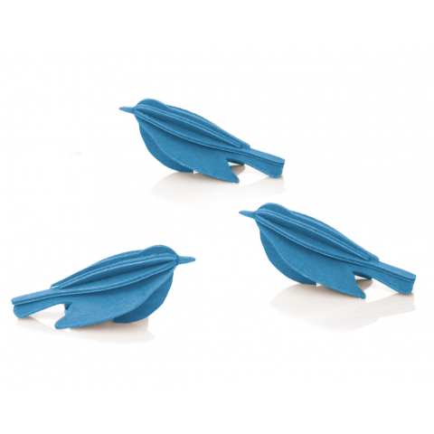 LOVI MINIBIRDS, 3 pièces (noir ou bleu)