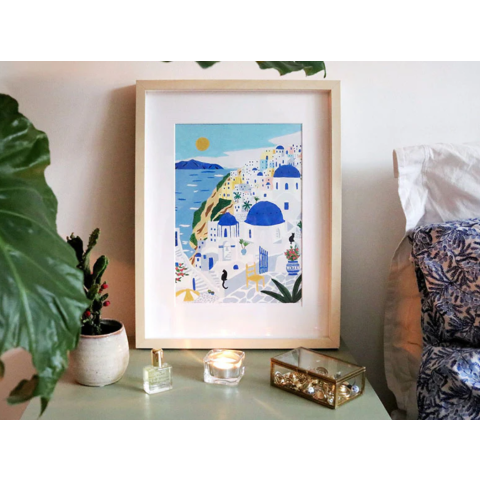 Coffret peinture - Petit Pinceau - Santorini par Maja Tomljanovic