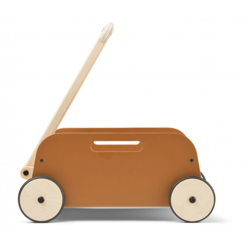 Wagon chariot à tirer en bois Tyra - caramel