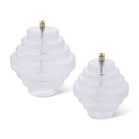 Lampe à huile Twin transparent - PERI DESIGN - taille L
