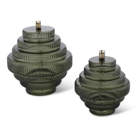 Lampe à huile Twin vert - PERI DESIGN - taille L