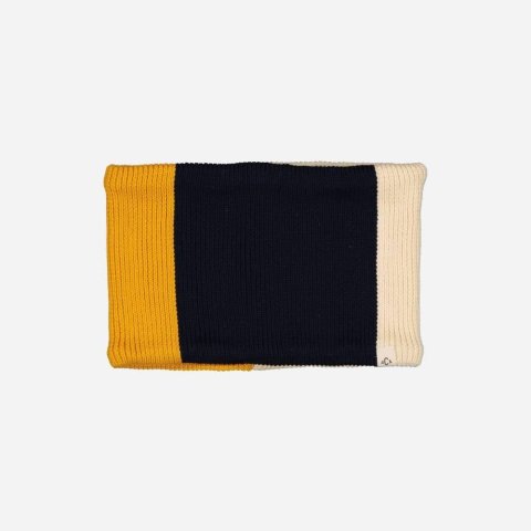 Snood tricolore vert tricolore marine CHAMAYE