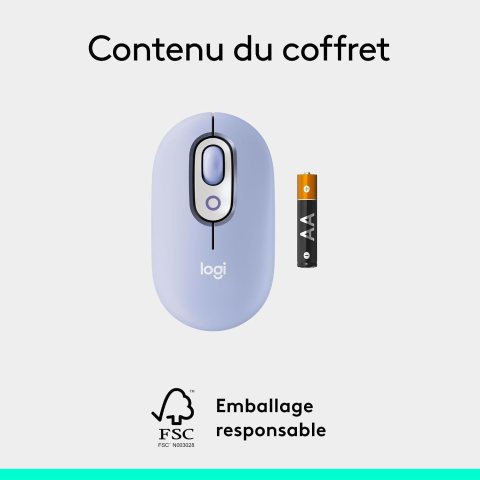 Logitech POP Mouse - souris sans fil avec Emojis Personnalisables