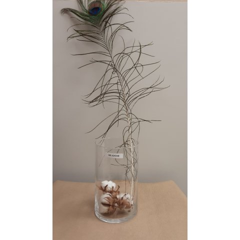 Vase transparent ovale