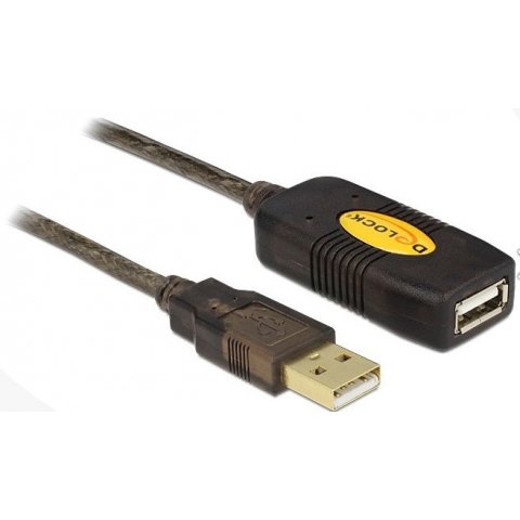 Rallonge USB2 active Delock Haut débit en 10m- 82446