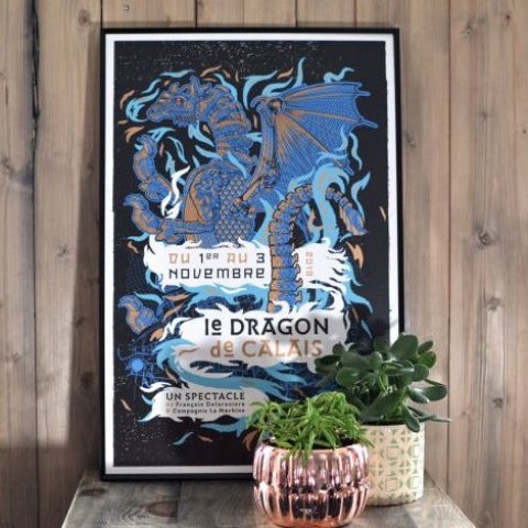 Kit affiche dragon de Calais