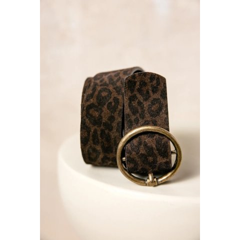 Ceinture en cuir Femme Angelisa Leo Coffee 
