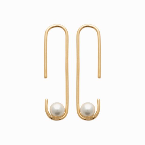 Boucles pendantes perles