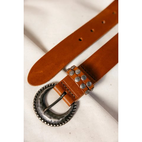 Ceinture en cuir Femme Freeman T.Porter Kirza Camel 