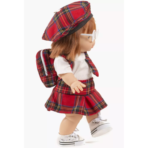 Béret Ava à carreaux Tartan rouge MINIKANE
